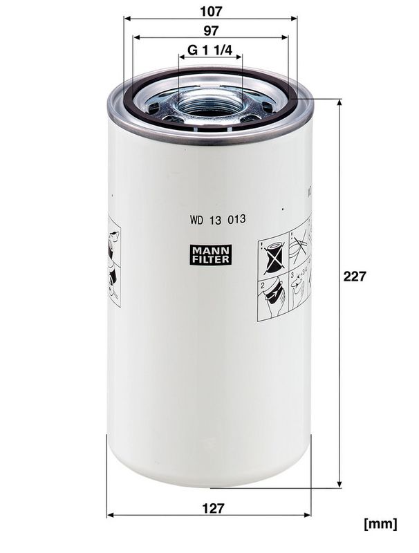 WD13013 Фільтр масла  (MANN)