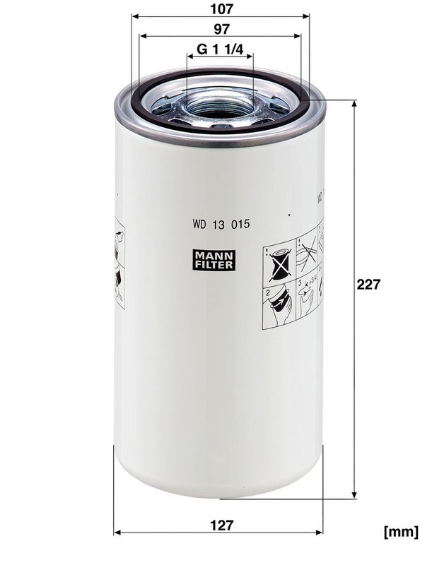 WD13015 Фільтр масла  (MANN)