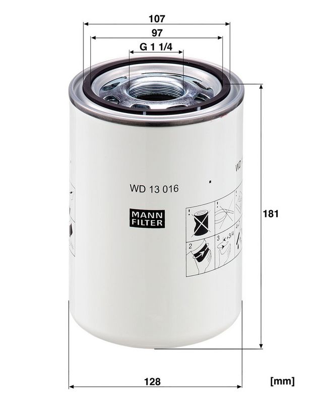 WD13016 Фільтр масла  (MANN)