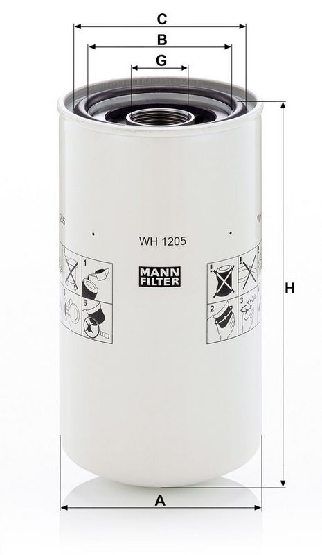 WH1205 Фільтр масла (MANN)