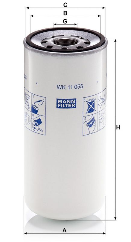WK11055 Фільтр палива (MANN)
