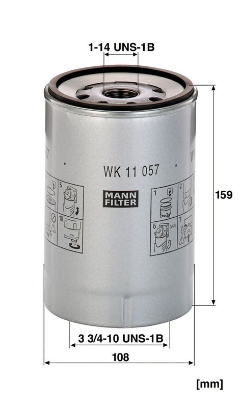 WK11057z Фільтр палива (MANN)
