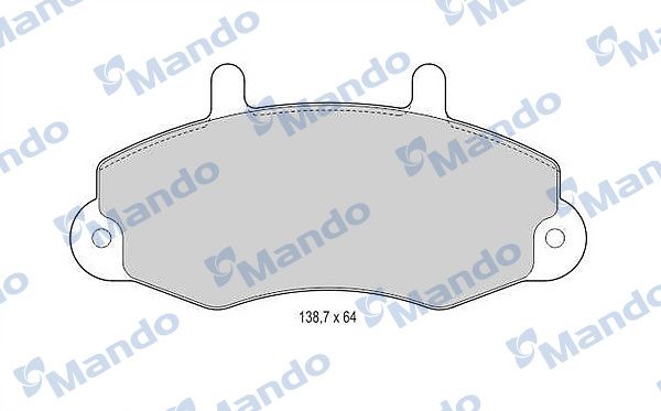 MBF015009 MANDO Гальмівні колодки до дисків