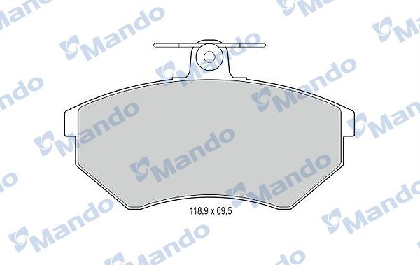 MBF015109 MANDO Гальмівні колодки до дисків