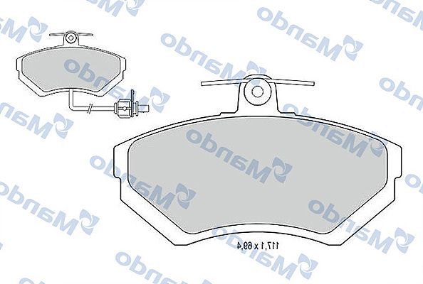 MBF015124 MANDO Гальмівні колодки до дисків