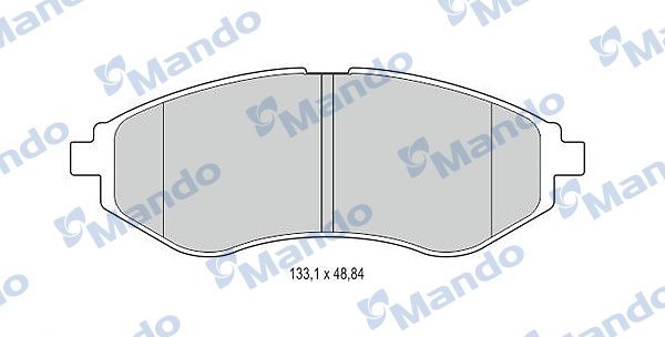 MBF015186 MANDO Гальмівні колодки до дисків