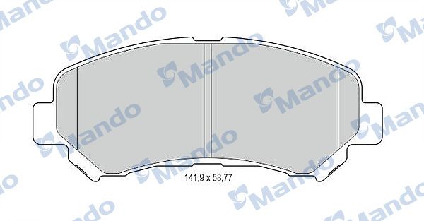 MBF015236 MANDO Гальмівні колодки до дисків