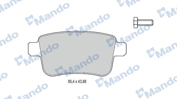 MBF015241 MANDO Гальмівні колодки до дисків