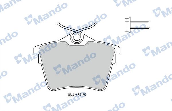 MBF015251 MANDO Гальмівні колодки до дисків
