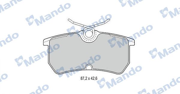 MBF015513 MANDO Гальмівні колодки до дисків