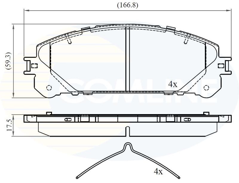 CBP02267 Comline - Гальмівні колодки до дисків