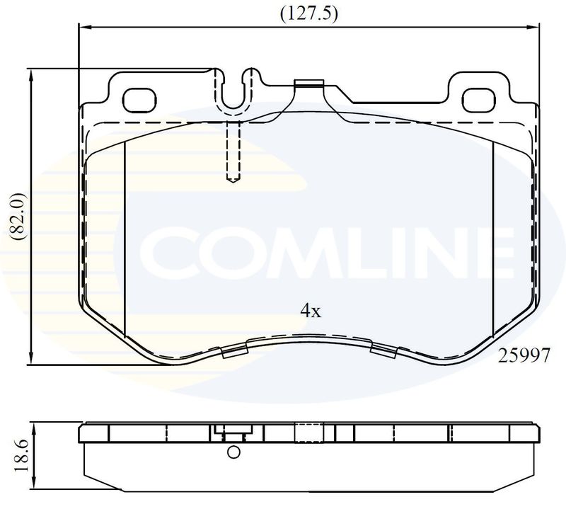 CBP02347 Comline - Гальмівні колодки до дисків