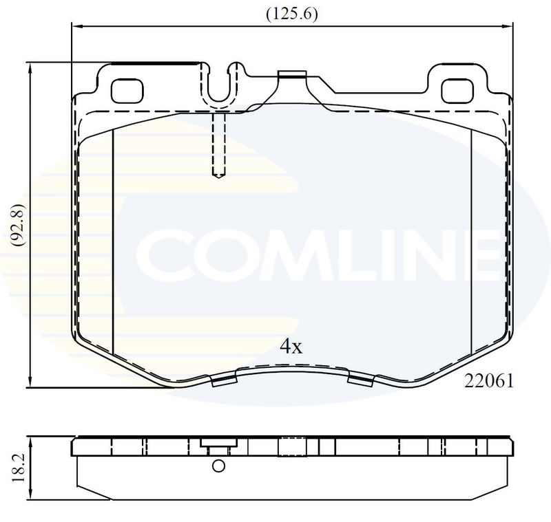 CBP02348 Comline - Гальмівні колодки до дисків