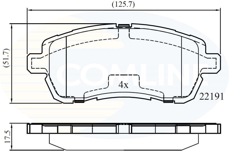 CBP02361 Comline - Гальмівні колодки до дисків