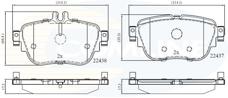 CBP02366 Comline - Гальмівні колодки до дисків