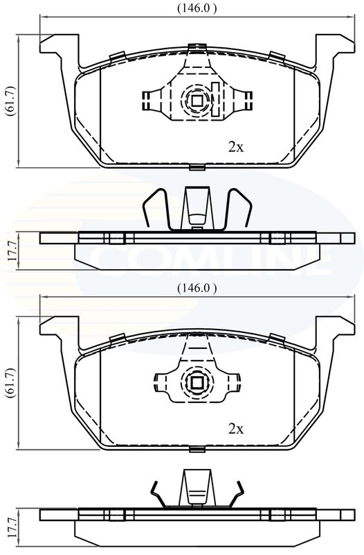 CBP02389 Comline - Гальмівні колодки до дисків