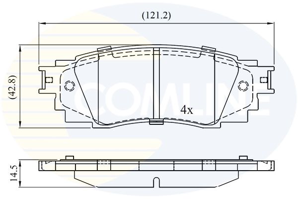 CBP02430 Comline - Гальмівні колодки до дисків