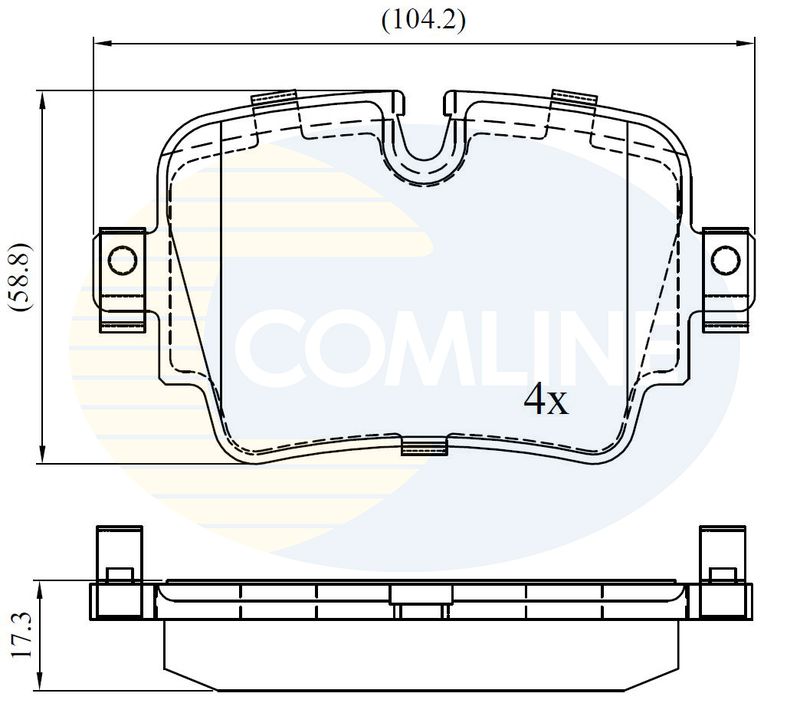 CBP02454 Comline - Гальмівні колодки до дисків