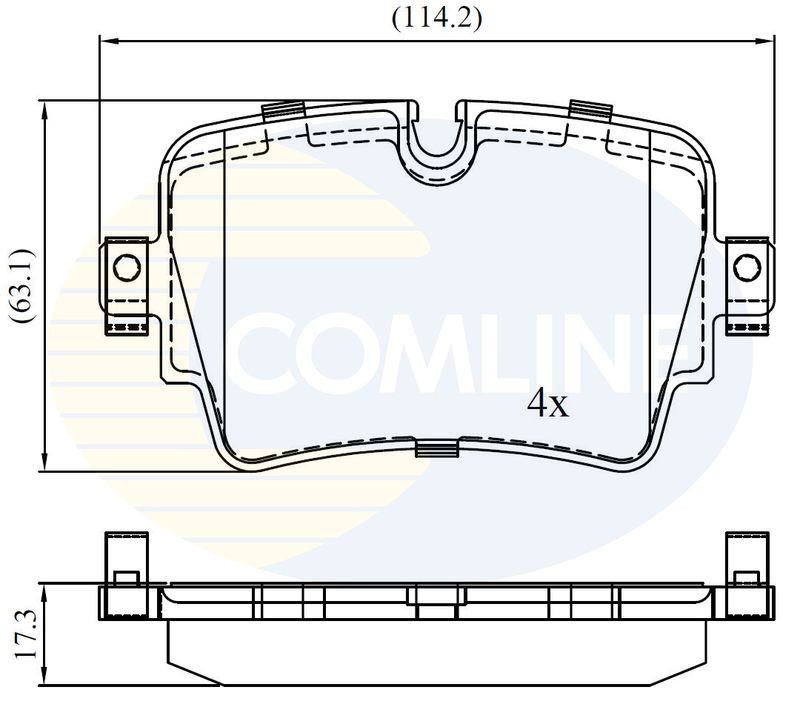CBP02455 Comline - Гальмівні колодки до дисків