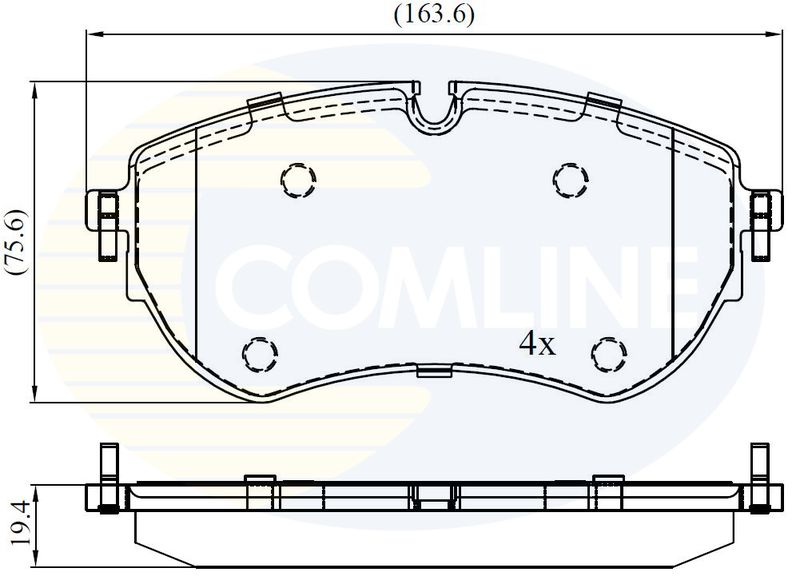 CBP02456 Comline - Гальмівні колодки до дисків