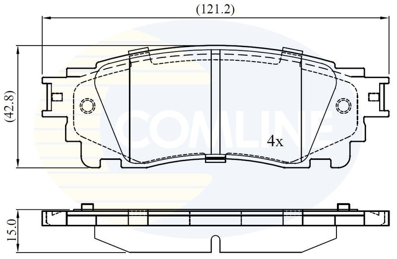CBP02460 Comline - Гальмівні колодки до дисків