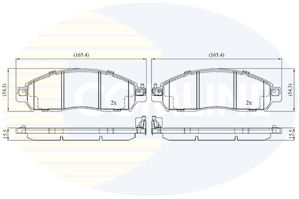 CBP02486 Comline - Гальмівні колодки до дисків