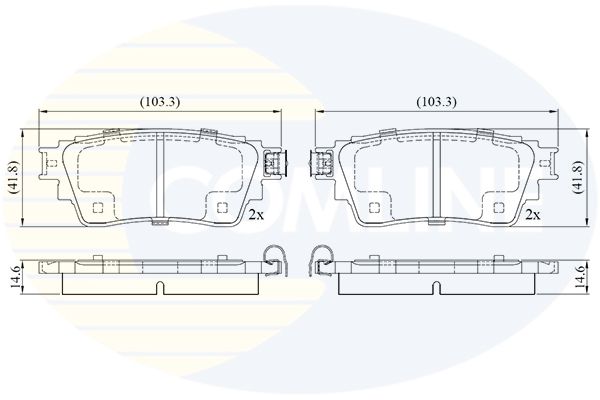 CBP02487 Comline - Гальмівні колодки до дисків
