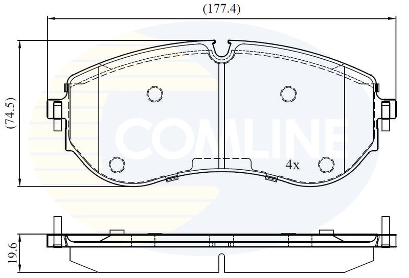 CBP02528 Comline - Гальмівні колодки до дисків