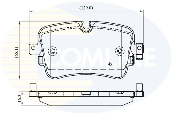 CBP02691 Comline - Гальмівні колодки до дисків
