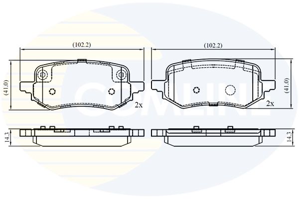 CBP02741 Comline - Гальмівні колодки до дисків
