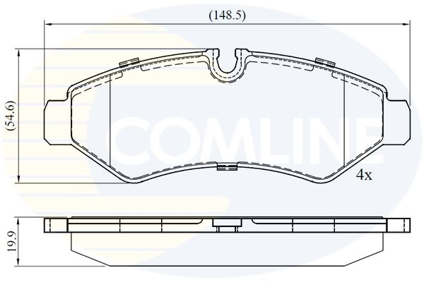 CBP02762 Comline - Гальмівні колодки до дисків