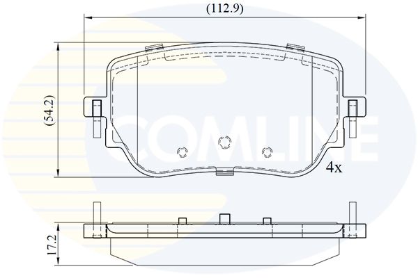 CBP02765 Comline - Гальмівні колодки до дисків