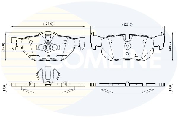 CBP02787 Comline - Гальмівні колодки до дисків