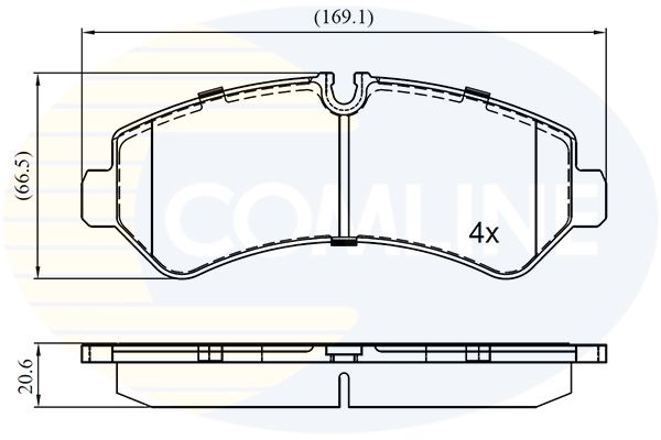 CBP02853 Comline - Гальмівні колодки до дисків