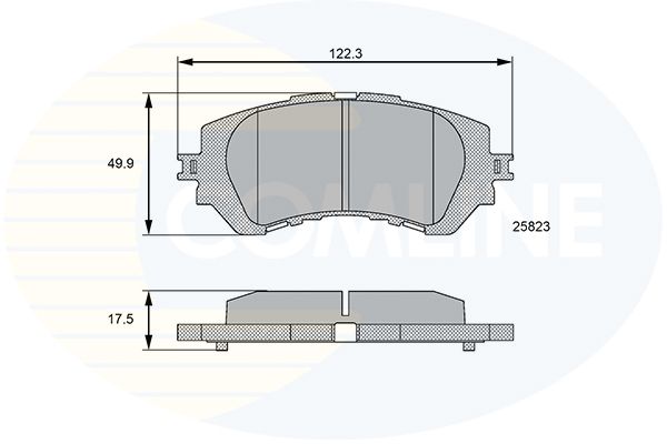 CBP06112 Comline - Гальмівні колодки до дисків