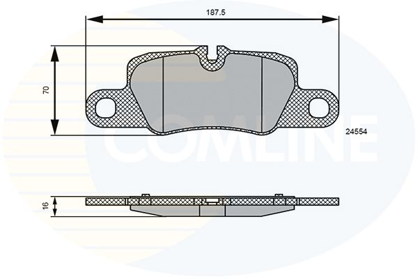 CBP06123 Comline - Гальмівні колодки до дисків