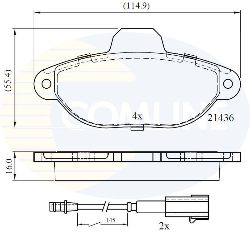 CBP22383 Comline - Гальмівні колодки до дисків