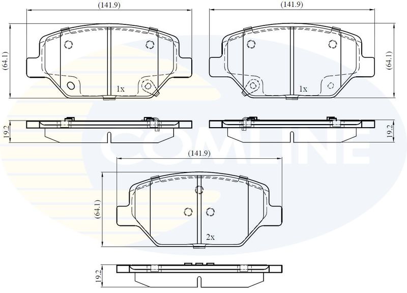 CBP32371 Comline - Гальмівні колодки до дисків
