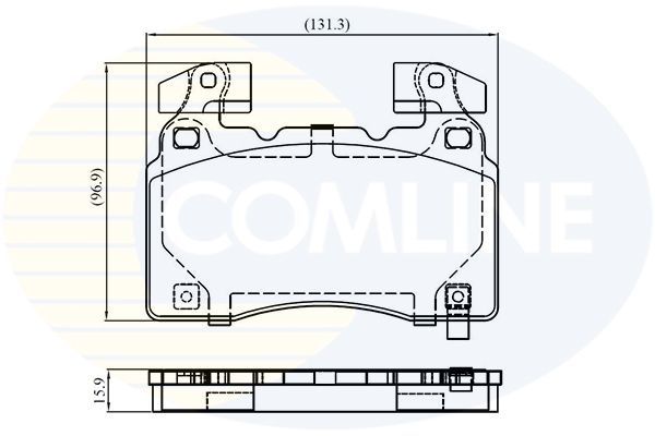 CBP32372 Comline - Гальмівні колодки до дисків
