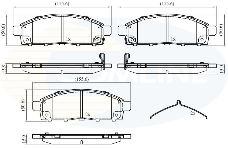 CBP32378 Comline - Гальмівні колодки до дисків