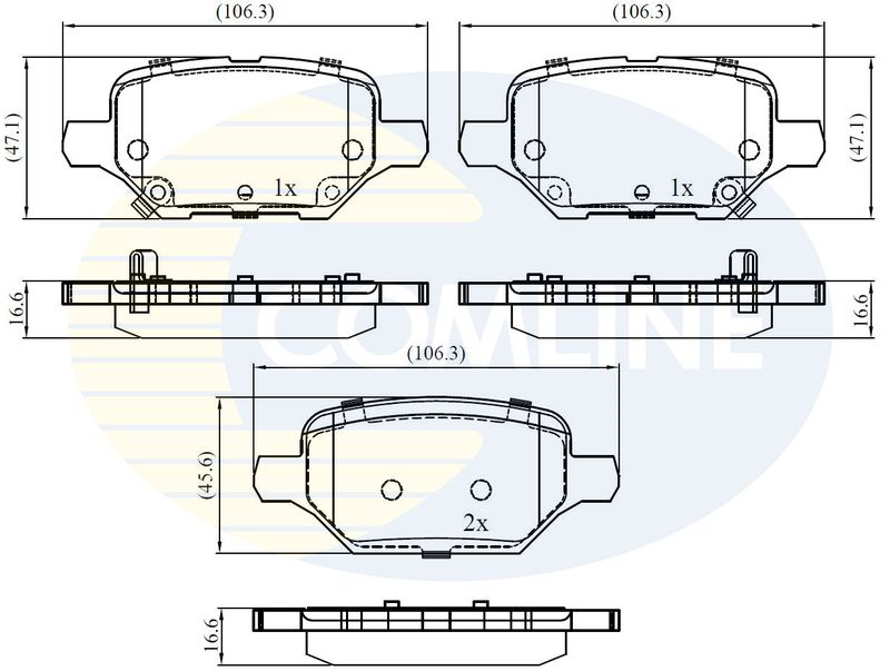CBP32436 Comline - Гальмівні колодки до дисків