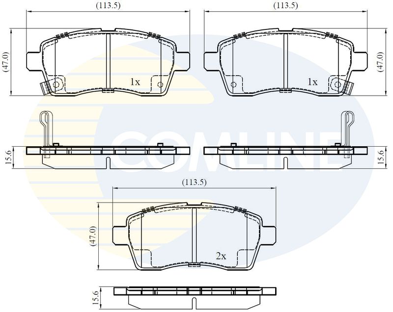 CBP32439 Comline - Гальмівні колодки до дисків