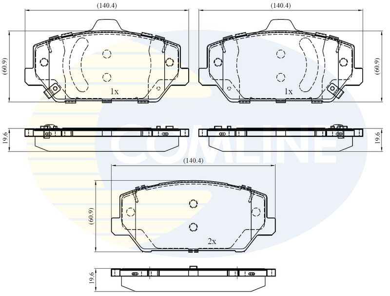 CBP32440 Comline - Гальмівні колодки до дисків