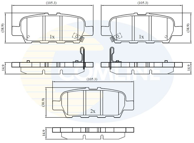 CBP32445 Comline - Гальмівні колодки до дисків