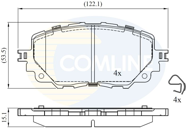CBP32447 Comline - Гальмівні колодки до дисків