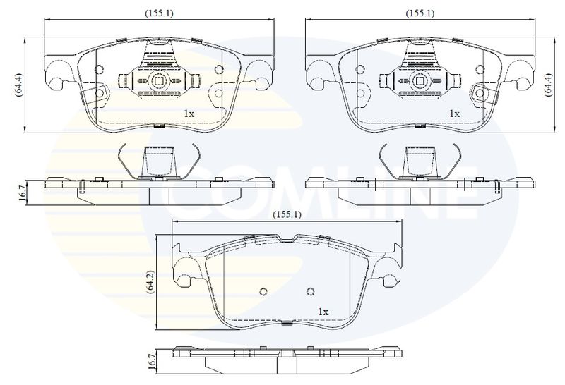 CBP32462 Comline - Гальмівні колодки до дисків