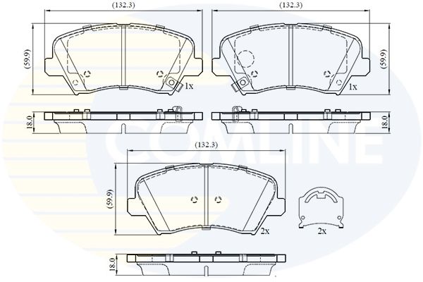 CBP32773 Comline - Гальмівні колодки до дисків