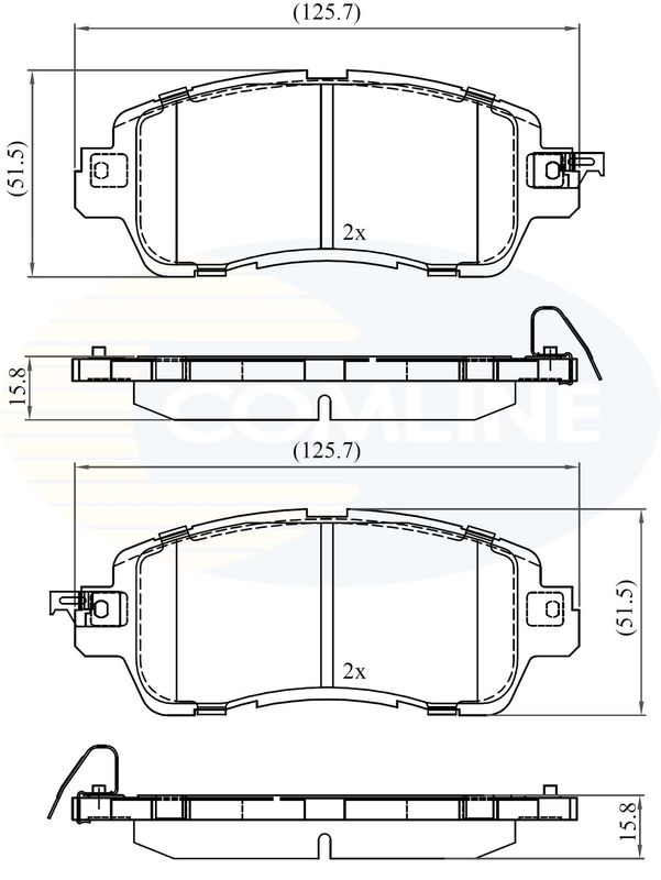 CBP36115 Comline - Гальмівні колодки до дисків