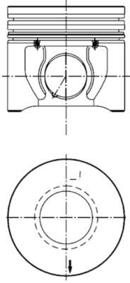 Kolbenschmidt 40172600 Поршень Ford Transit 2.4TDE 00-06 (89.91mm/STD)