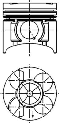Kolbenschmidt 40391610 Поршень двигуна OPEL 79,25